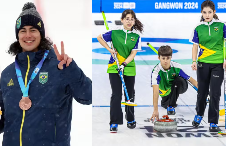 Brasil conquista sua primeira medalha e curling garante a vitória em cima da Alemanha