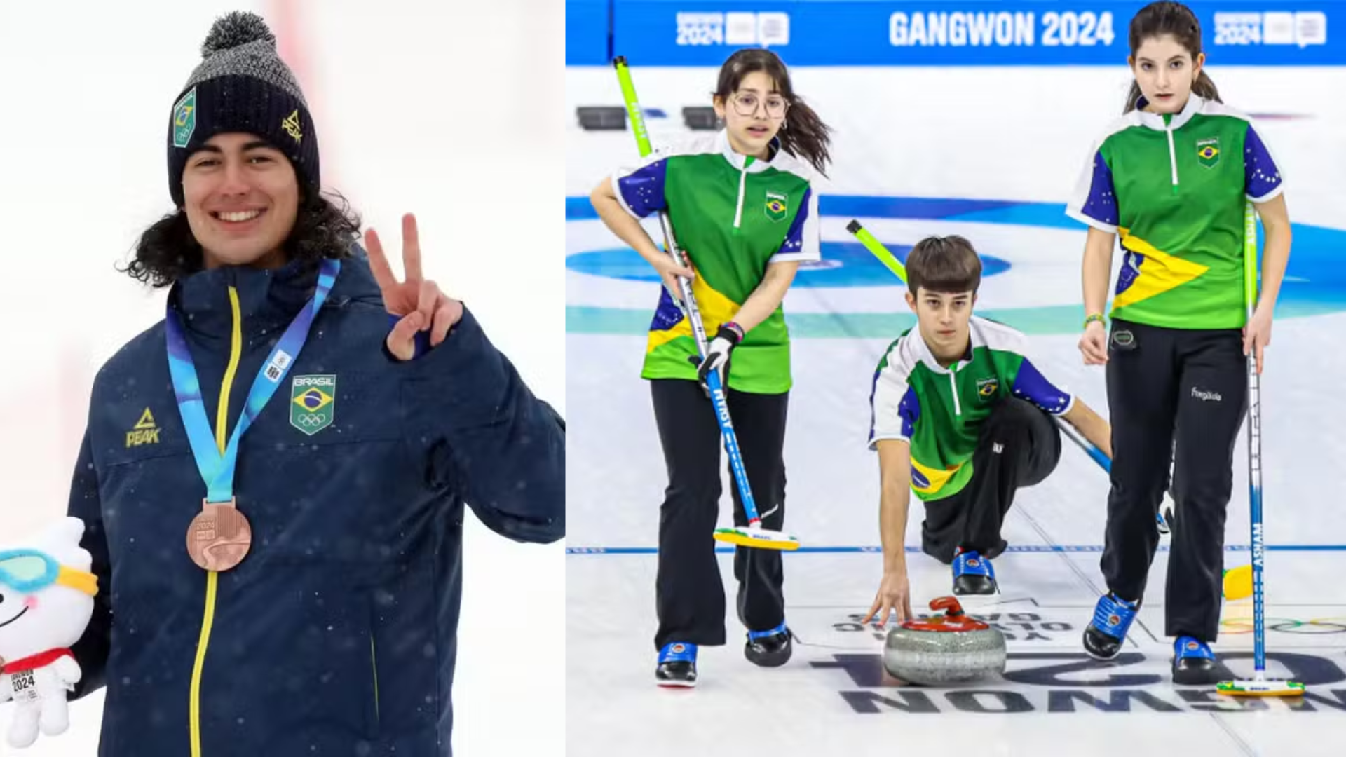 Brasil conquista sua primeira medalha e curling garante a vitória em cima da Alemanha