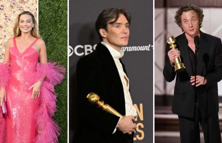 “Barbie”, “Oppenheimer” e “O Urso” estão entre os vencedores do Globo de Ouro 2024