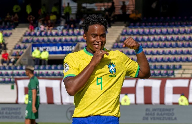 #PréOlímpico: Brasil vence Bolívia por 1 a 0 com gol de Endrick