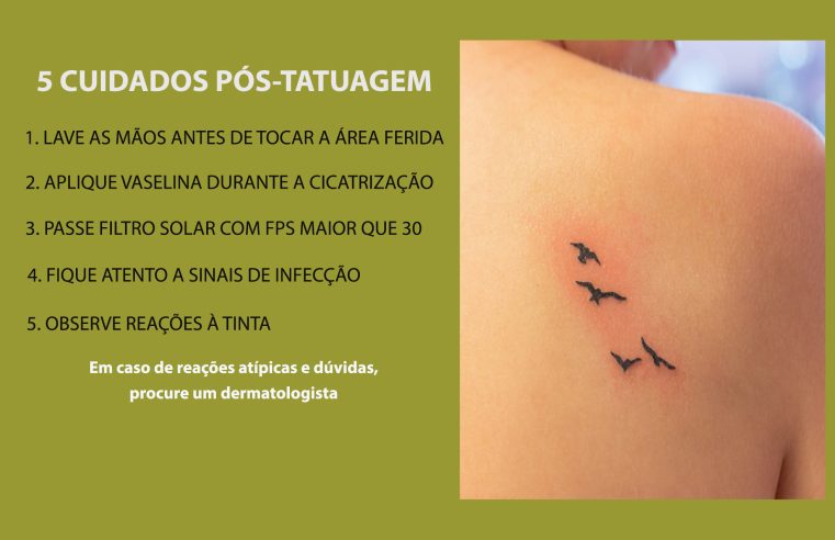 Fez uma nova tatuagem? Cuidados básicos durante a cicatrização evitam infecções