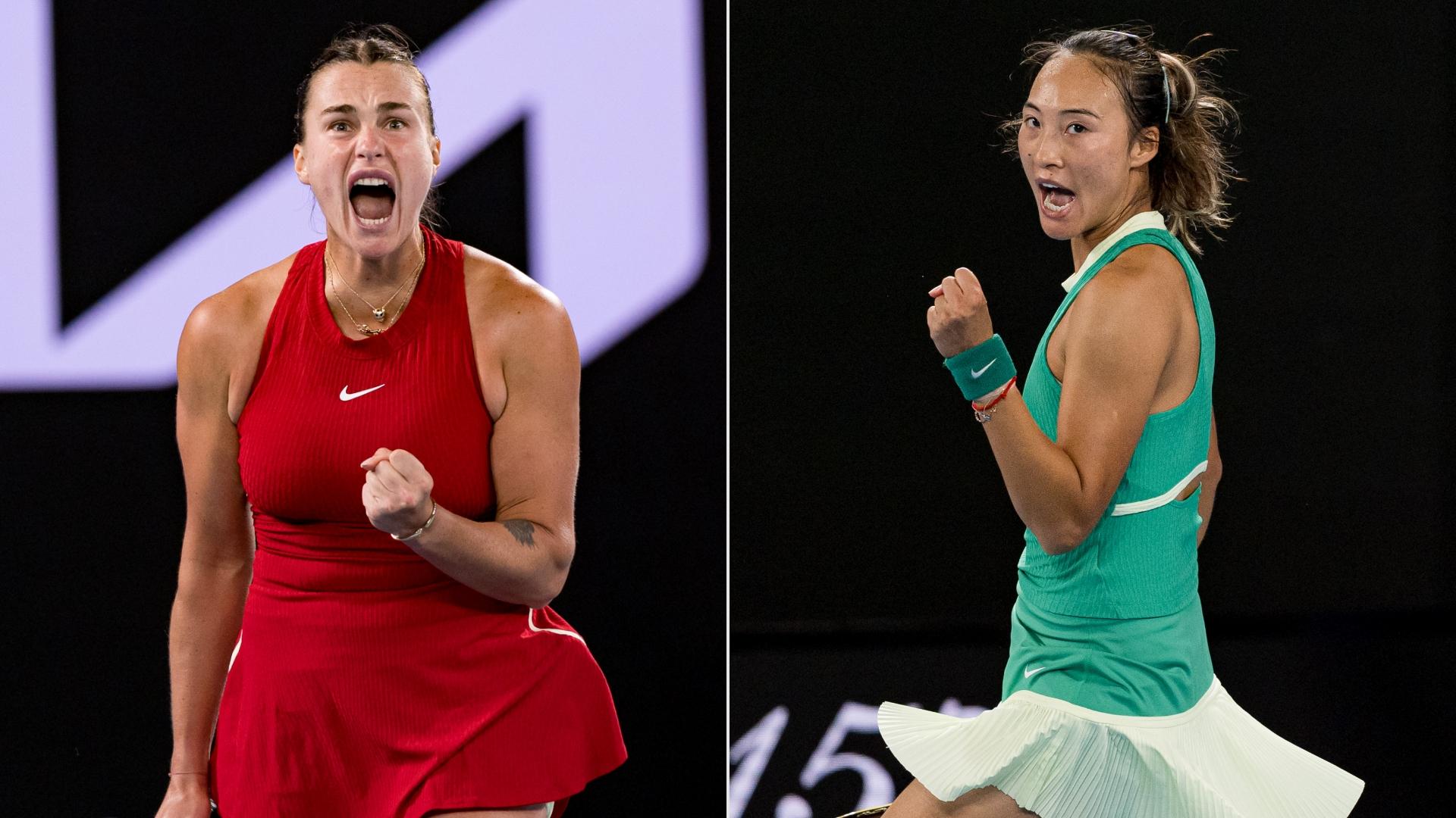 #AustralianOpen: Sabalenka e Zheng definem no sábado o título do 1º Grand Slam do ano