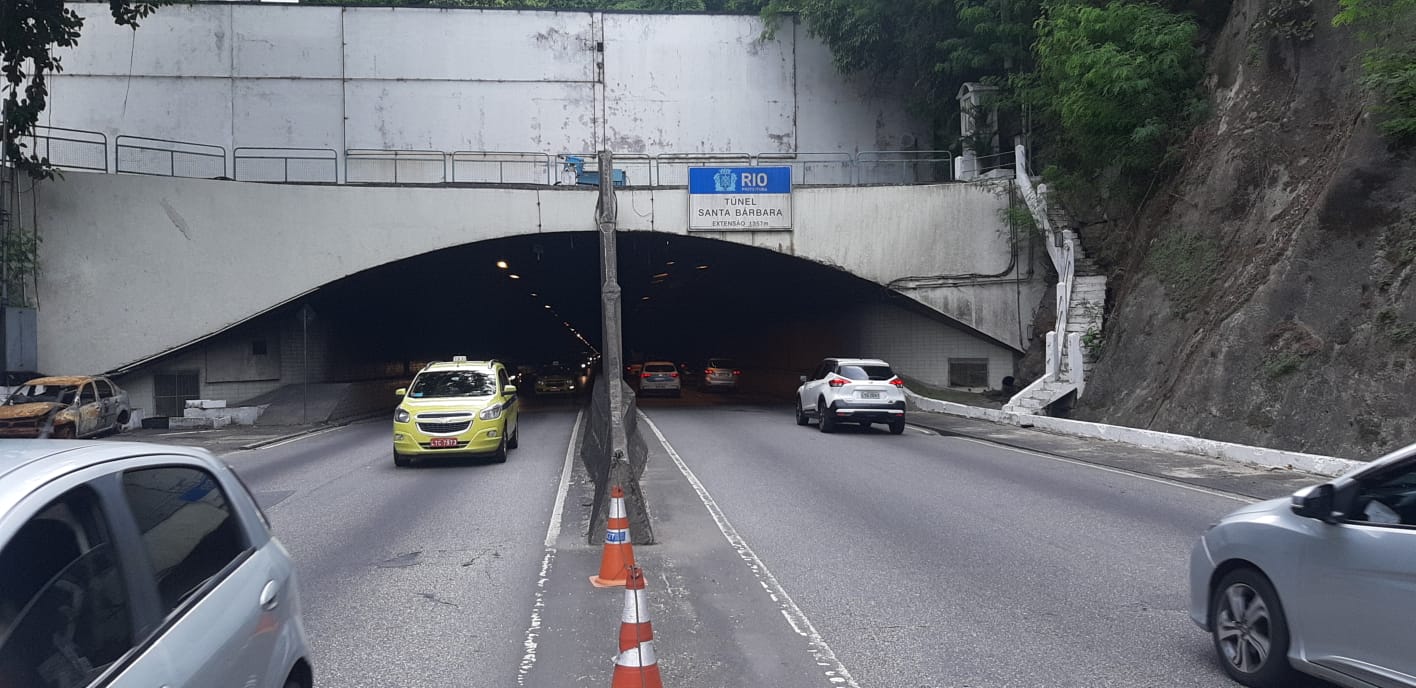 Túnel Santa Bárbara será interditado no sentido Laranjeiras para obras 