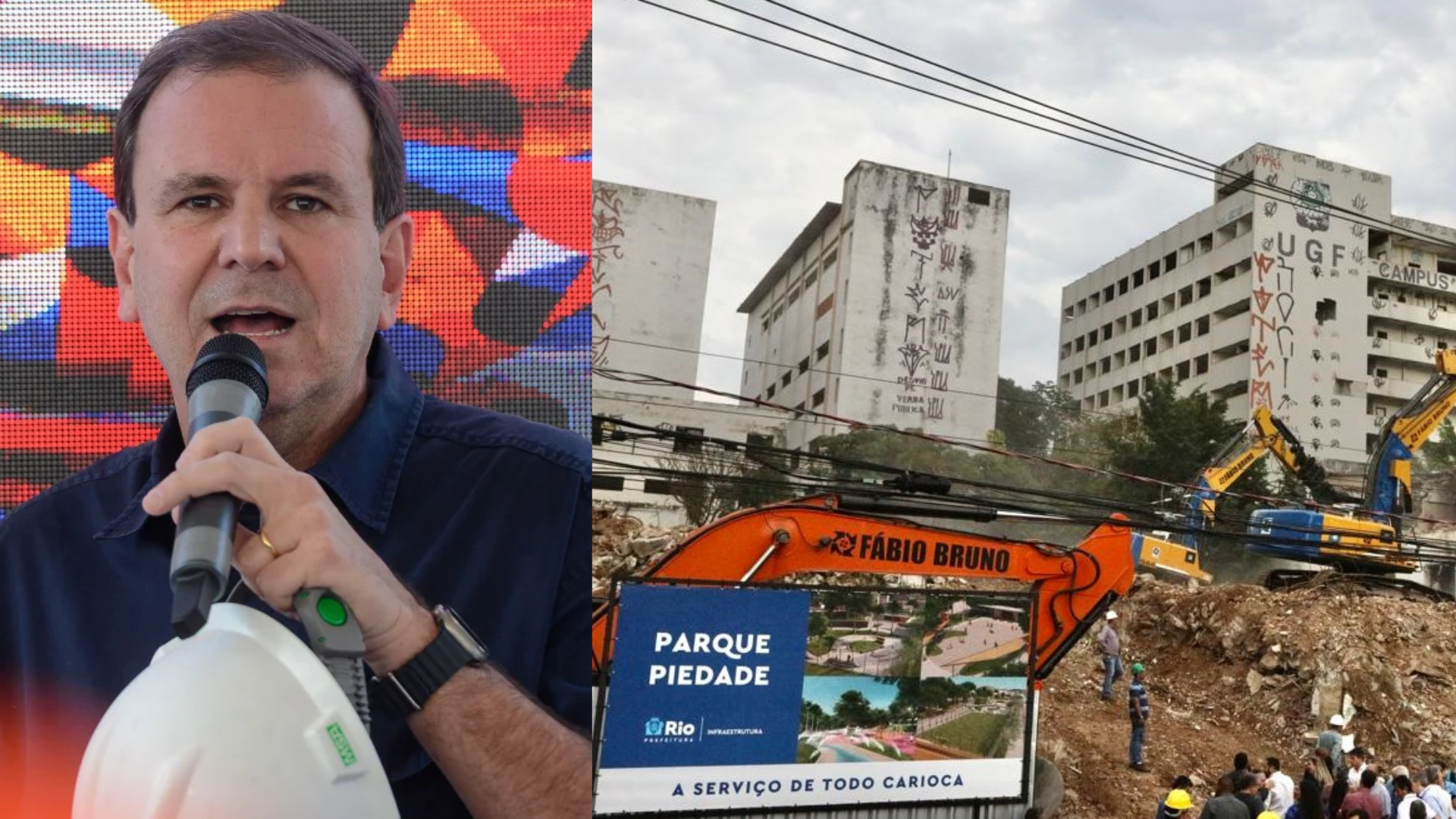 Parque Piedade: Paes denuncia extorsão do crime organizado para liberação das obras