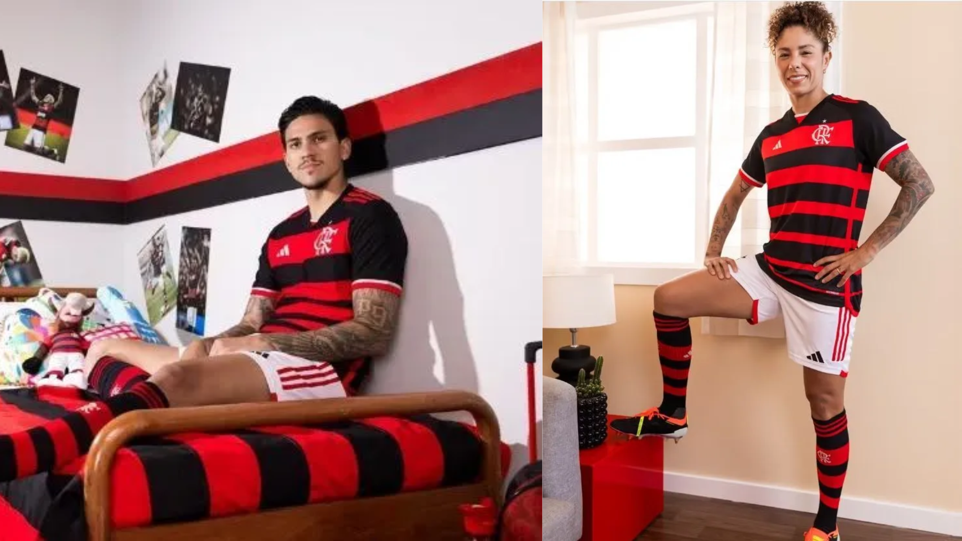 Flamengo lança uniformes da temporada 2024