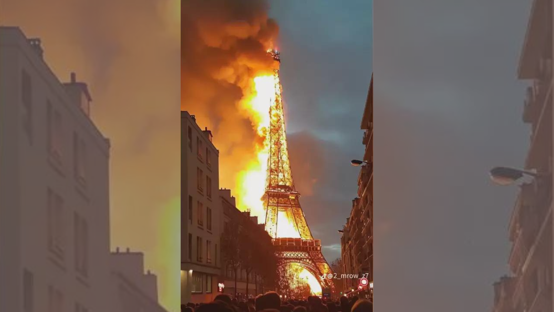 Imagens falsas da Torre Eiffel em chamas geram milhões de visualizações