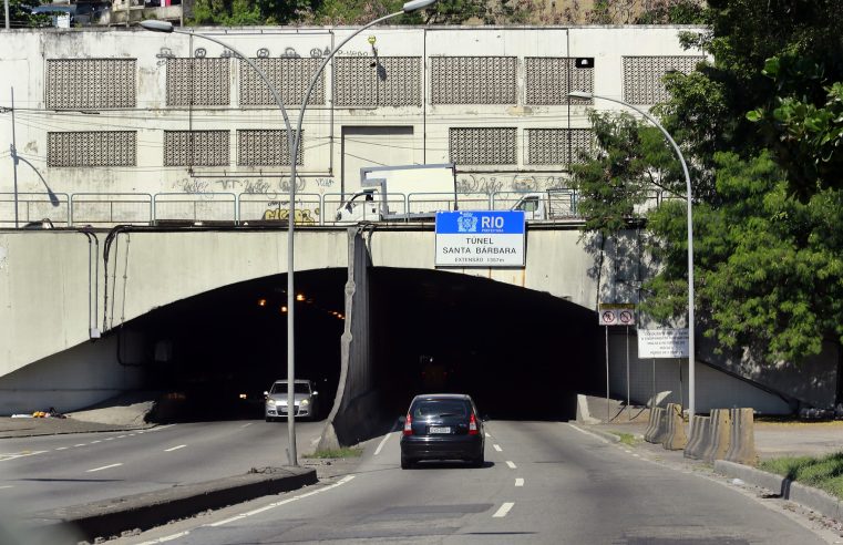 Túnel Santa Bárbara terá interdições nesta segunda-feira (05) para obras