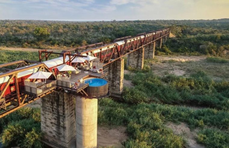 Hotel de luxo é construído em trem desativado na África do Sul. Diárias a partir de R$ 2.6 mil