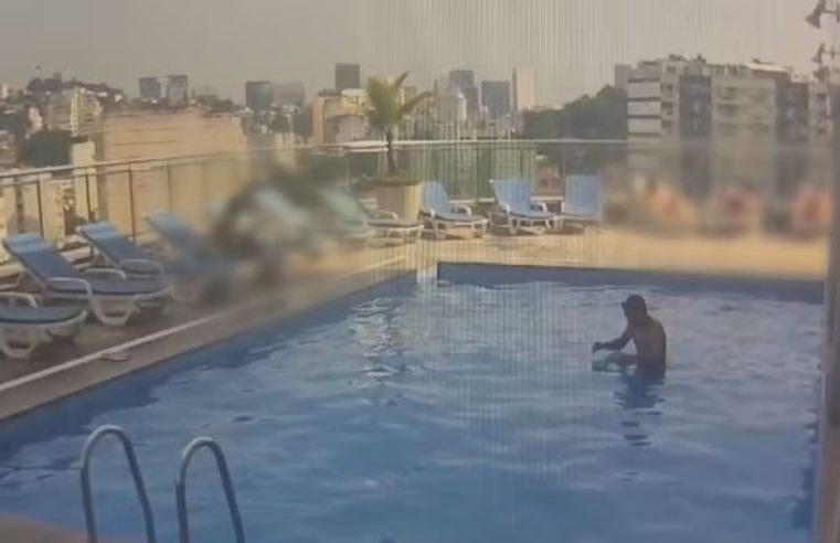 Homem finge ser hóspede de hotel, fala inglês para usar piscina, mas acaba preso