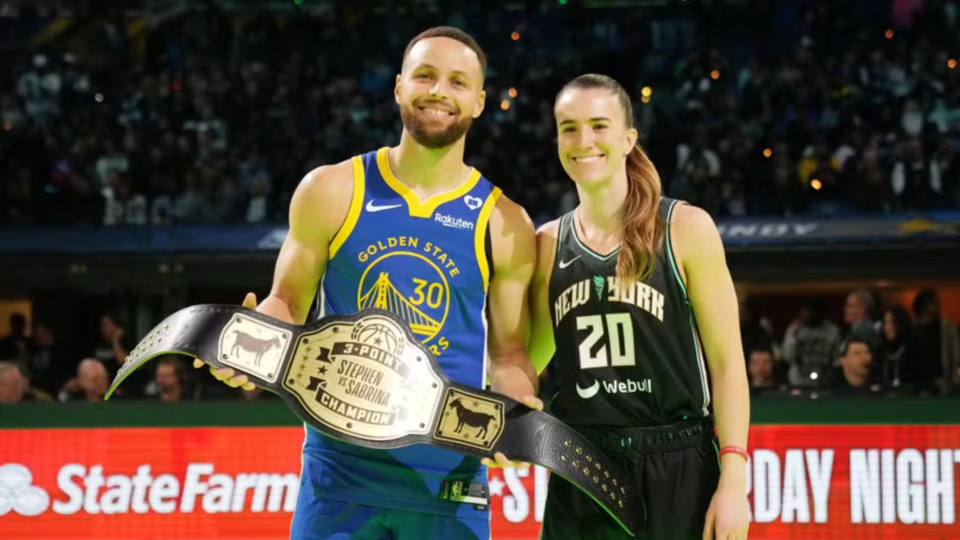 Stephen Curry vence Sabrina Ionescu no desafio de 3 pontos do All-Star Game 2024