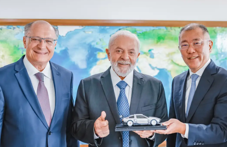 Em reunião com Lula, Hyundai anuncia US$ 1,1 bi em investimentos no mercado nacional