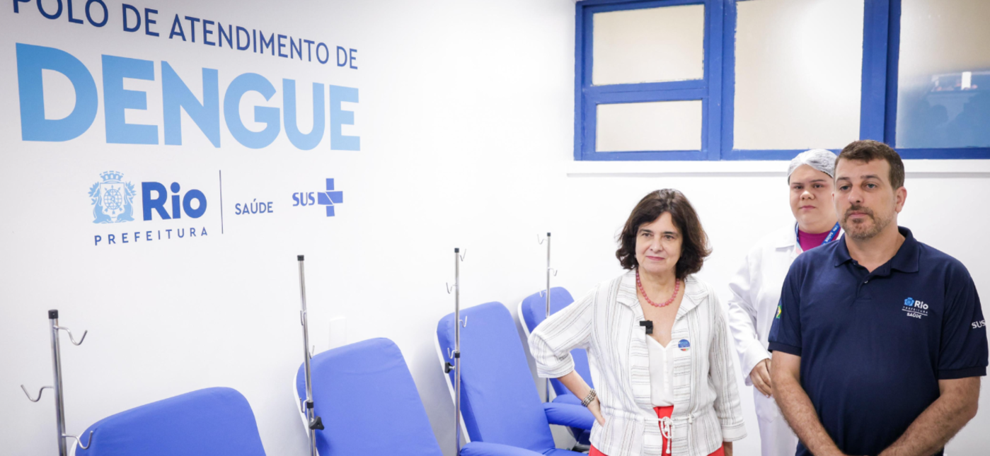 Ministra da Saúde inaugura polo contra dengue em hospital da Zona Oeste do Rio 