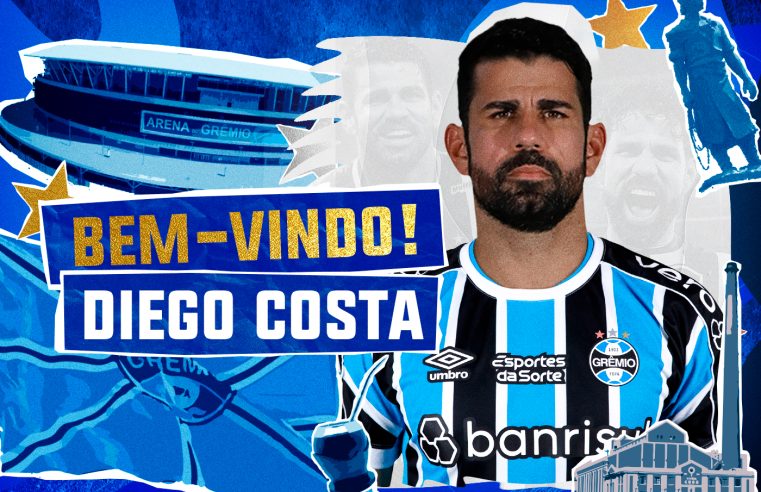 Diego Costa é anunciado no Grêmio com chance de protagonismo após passagem pelo Botafogo