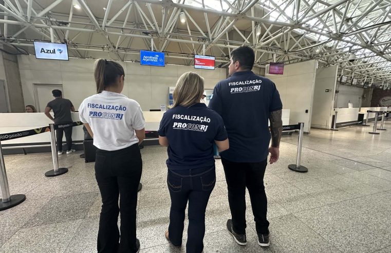 Procon atenderá nos Aeroportos Galeão e Santos Dumont durante o carnaval