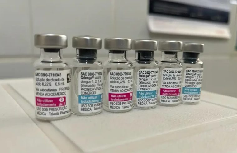 Doses da vacina de dengue que não foram usadas serão redistribuídas