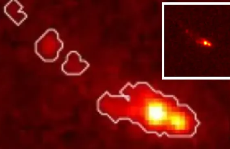 Uma das maiores e mais antigas galáxias do planeta é vista pelo telescópio James Webb