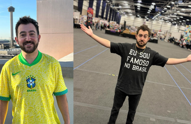 Vincent Martella, ator de ‘Todo Mundo Odeia o Chris’, usa camisa em homenagem ao Brasil