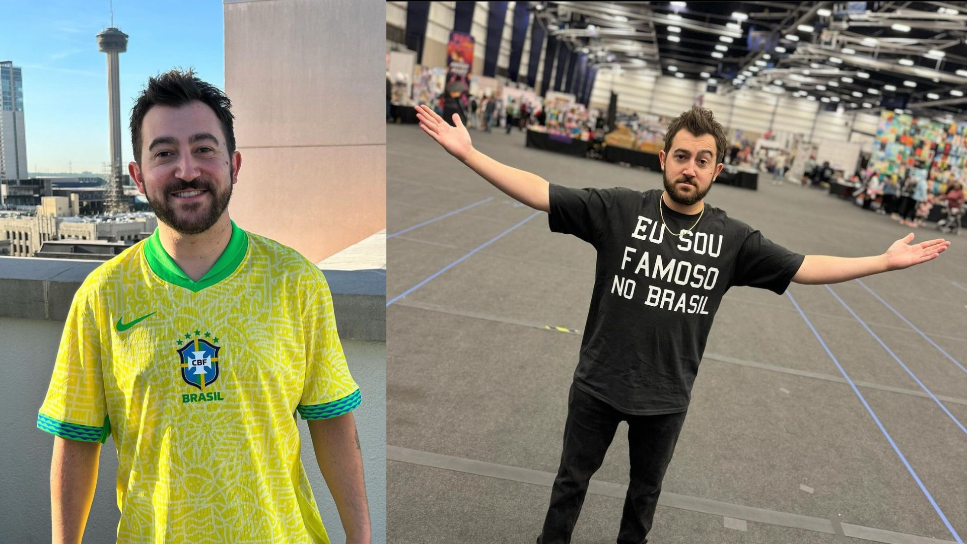 Vincent Martella, ator de ‘Todo Mundo Odeia o Chris’, usa camisa em homenagem ao Brasil