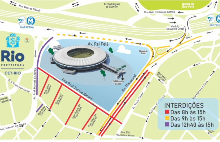 CET-Rio monta esquema de trânsito para confronto entre Flamengo x Botafogo