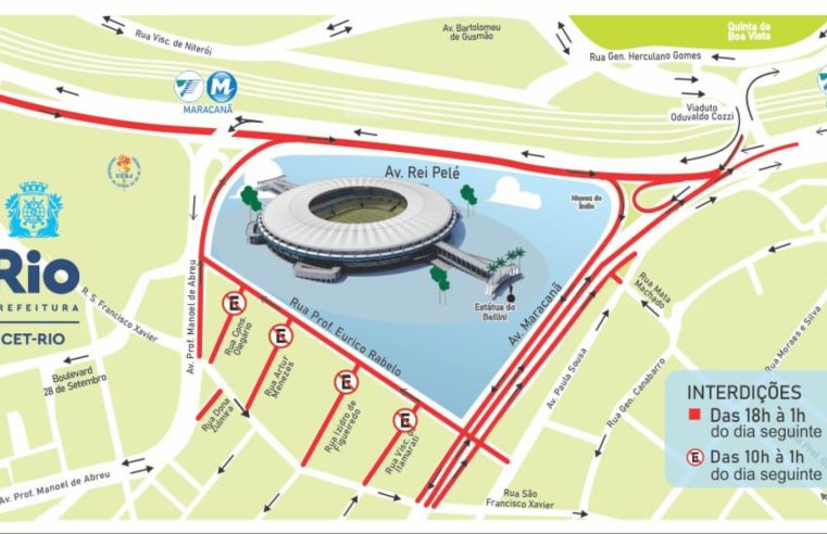 CET-RIO organiza esquema de trânsito para jogo do Fluminense no Maracanã