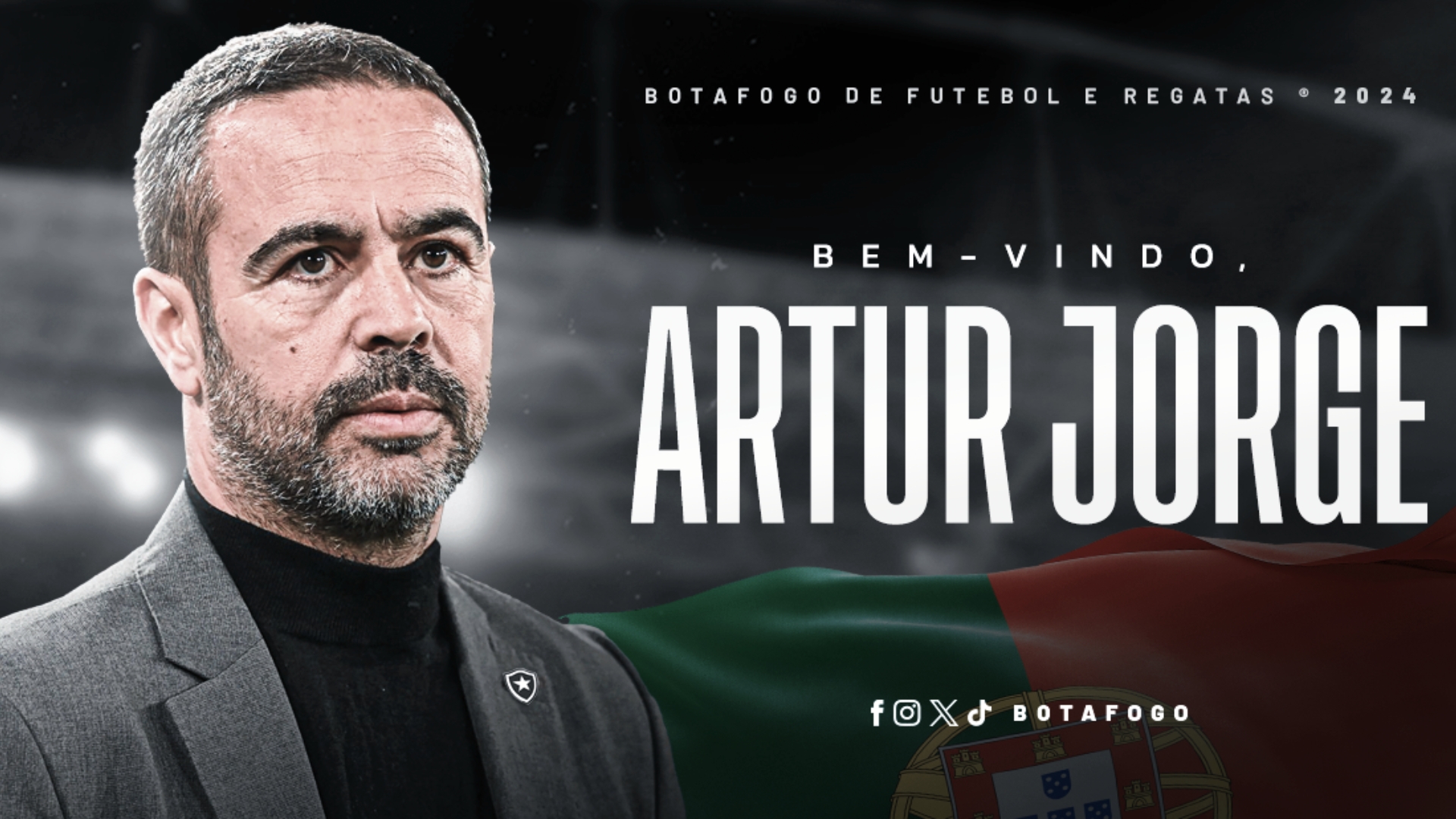 Artur Jorge é anunciado como novo técnico do Botafogo