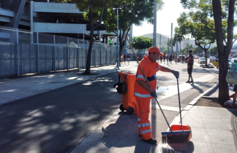 Comlurb prepara operação especial de limpeza para Flamengo x Nova Iguaçu, pela final do Carioca