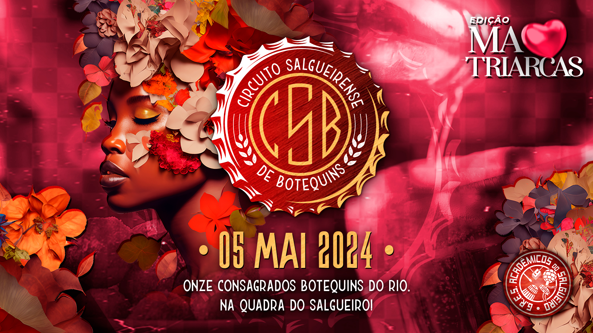 Terceira edição do Circuito Salgueirense de Botequins homenageia matriarcas do Samba