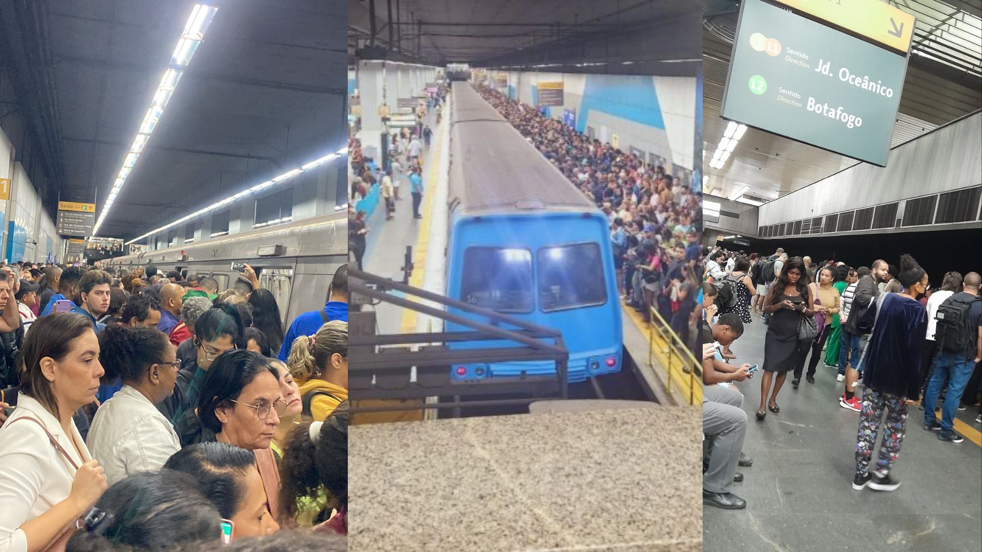 Problema técnico no MetrôRio causa transtornos em estação de Botafogo