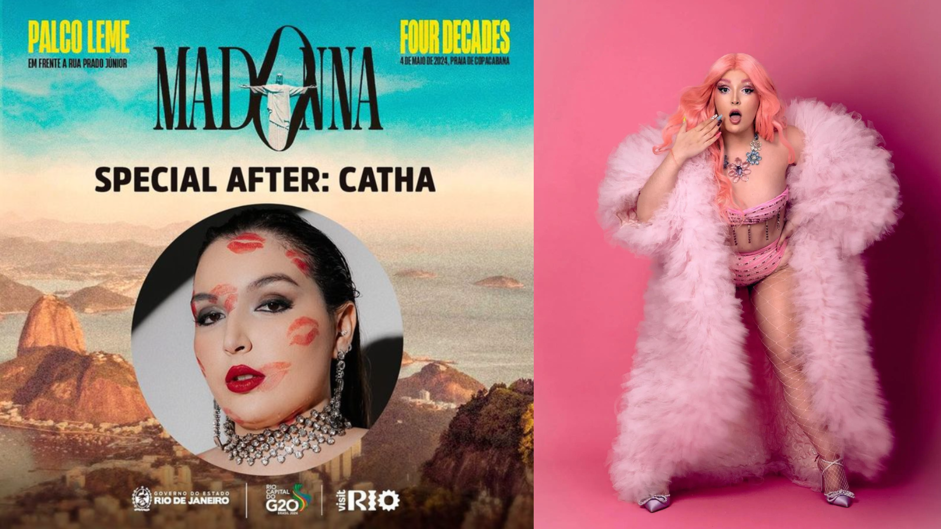 Só acaba quando termina: após apresentação de Madonna, cantora Catha sobe ao palco em Copacabana