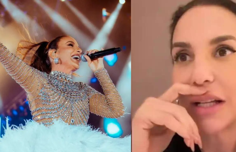 ‘Muito consternada’: Ivete Sangalo adia turnê de 30 anos por motivos de segurança e divide tristeza com fãs