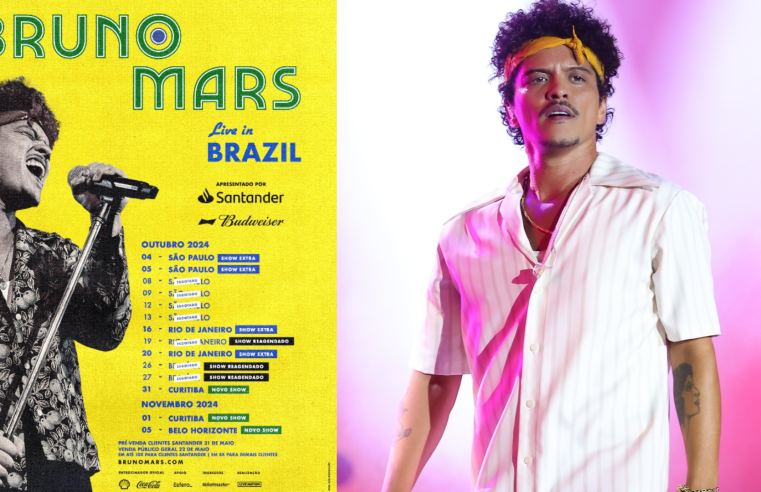 Ele vai voltar! Shows de Bruno Mars são reagendados no Rio e datas para novas cidades são anunciadas