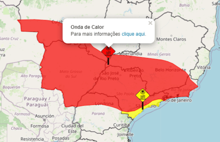 Onda de calor: Inmet emite alerta vermelho para 7 estados do Brasil