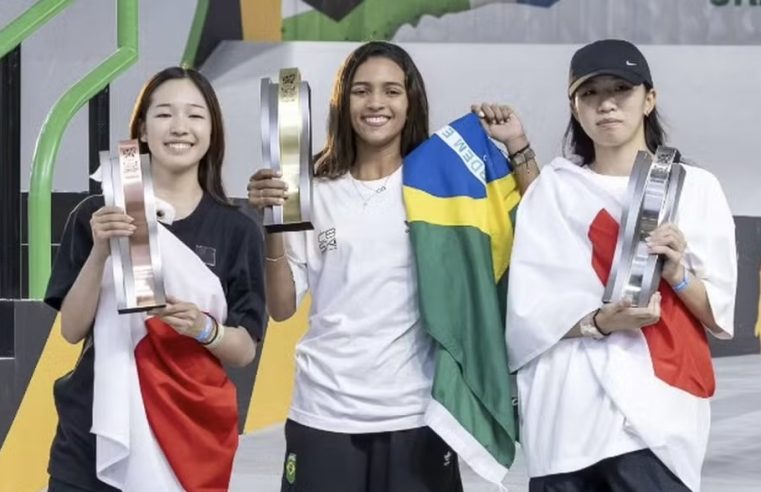 Rayssa Leal conquista ouro na etapa da China do Pré-Olímpico e assegura vaga em Paris