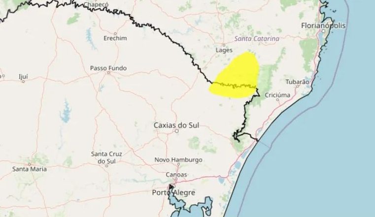 INMET alerta para possível neve no Rio Grande do Sul e Santa Catarina