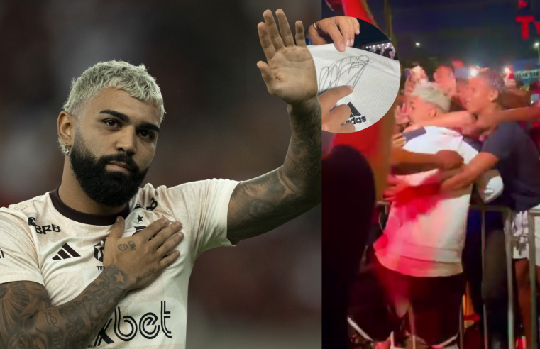 O amor voltou: em Manaus, Gabigol recebe carinho dos fãs na primeira aparição após polêmica com camisa do Corinthians