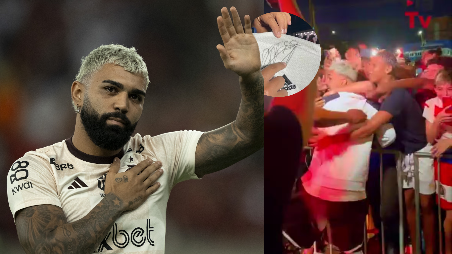 O amor voltou: em Manaus, Gabigol recebe carinho dos fãs na primeira aparição após polêmica com camisa do Corinthians