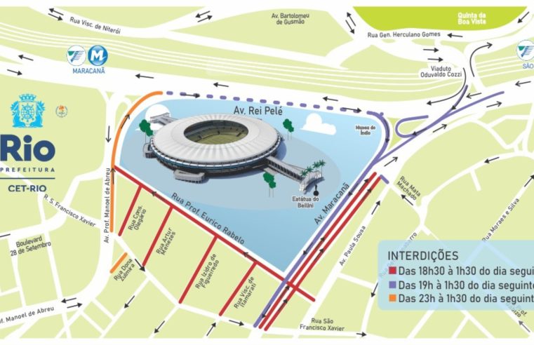 CET-Rio implantará operação de trânsito para confronto do Fluminense no Maracanã