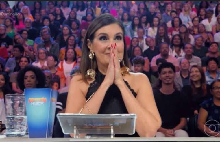 Fátima Bernardes aceita desafio para dançar com Antonio Banderas no ‘Domingão’