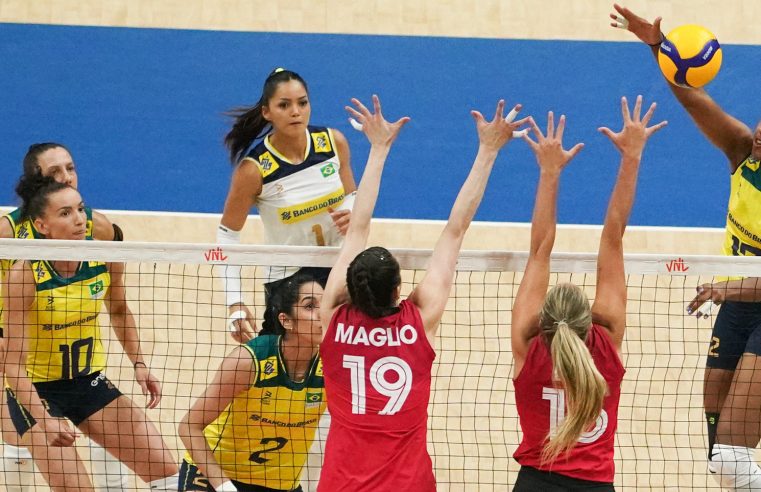 Brasil vence Canadá em estreia na Liga das Nações de Vôlei por 3 sets a 1