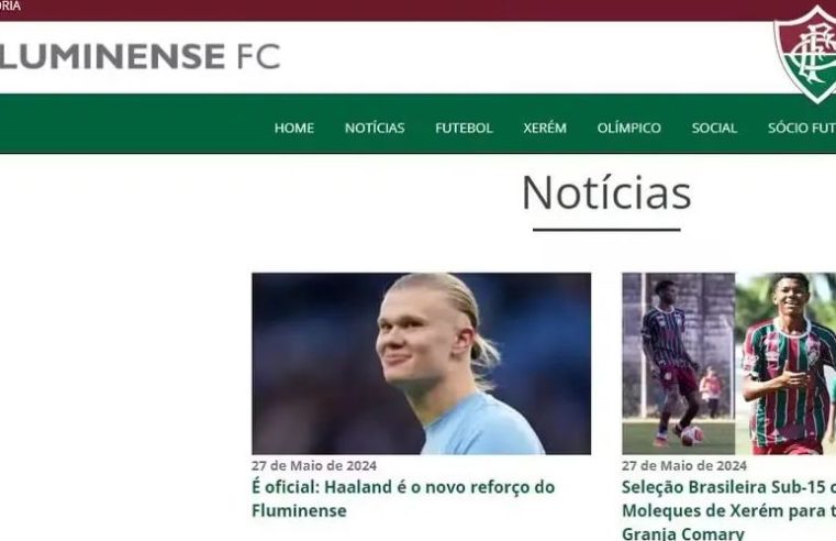 Fluminense sofre ataque hacker e ‘anuncia’ contratação de Erling Haaland