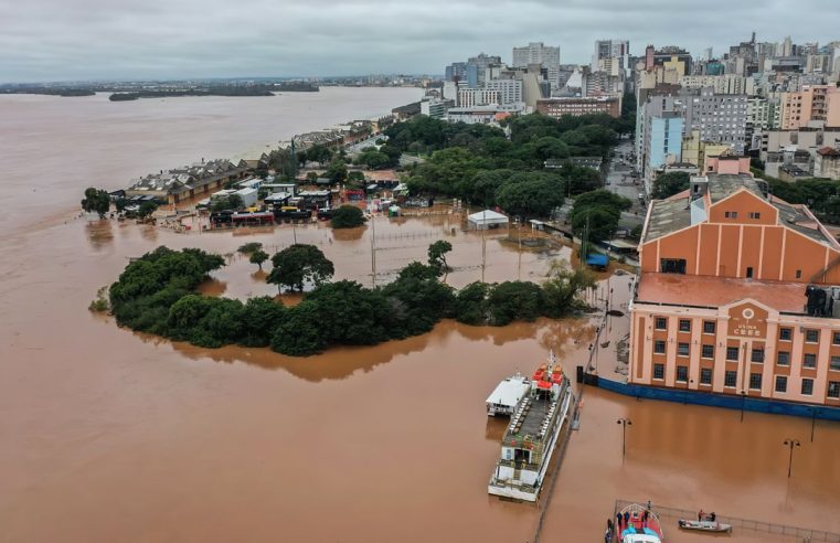 Estimativa da UFRGS: Guaíba deve atingir entre 5,3 e 5,5 metros nesta terça-feira (14)