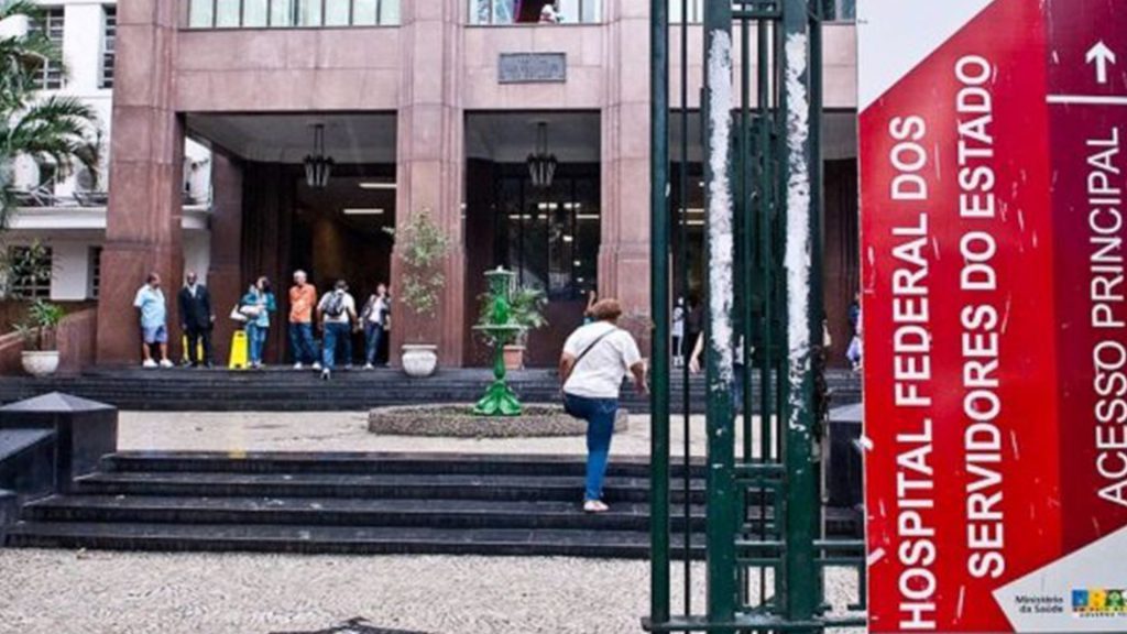 Profissionais da Saúde em greve fazem novo protesto no Hospital Federal dos Servidores