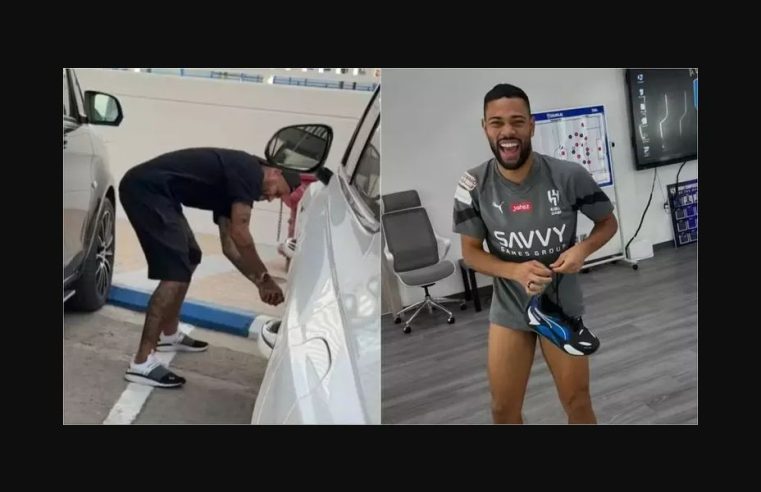 Neymar ‘fura’ pneus do carro de colega de time em ‘vingança’ por brincadeira