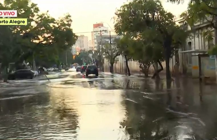 Com chuva e estação em capacidade reduzida, bairros voltam a alagar em Porto Alegre