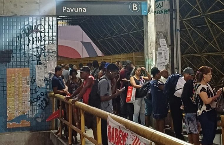 Roubo de cabos interrompe funcionamento de metrô em Colégio, Zona Norte