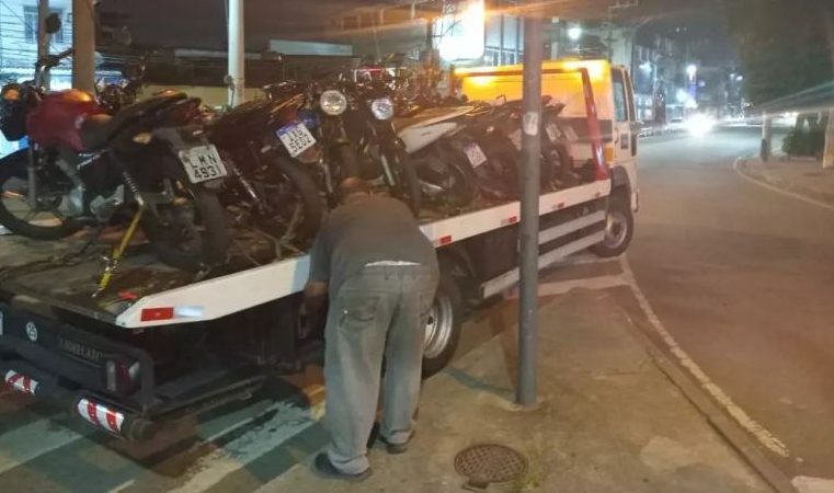 Operação conjunta da Prefeitura com a PM apreende 95 Motos em ‘rolézinhos’ no Rio