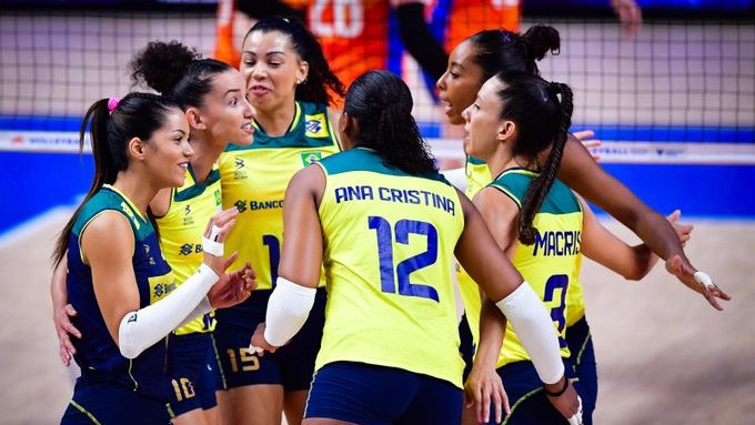 Brasil leva susto, mas derrota Holanda por 3 sets a 1 e conquista 6ª vitória na Liga das Nações