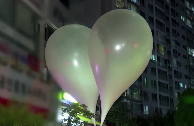 Novos balões de lixo enviados pela Coreia do Norte para a do Sul continham fezes humanas e parasitas