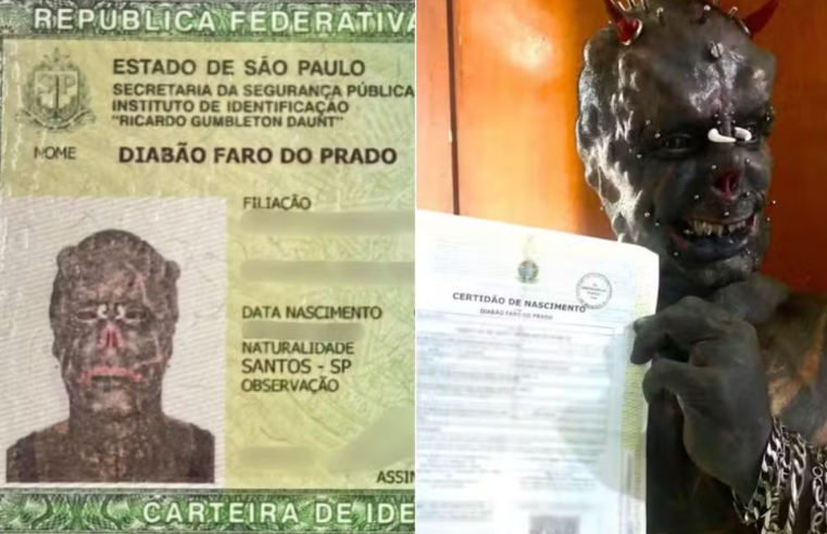 Tatuador com recorde no Guinness, consegue legalmente mudar nome para Diabão