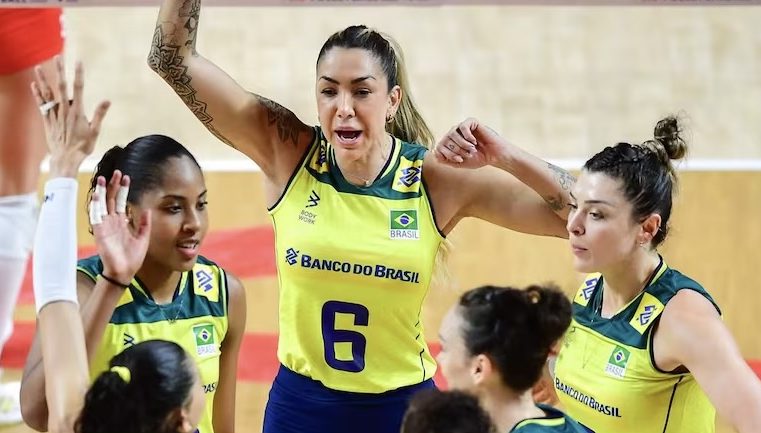 Seleção feminina de vôlei vence a Turquia por 3 sets a 0 e conquista feito inédito na Liga das Nações